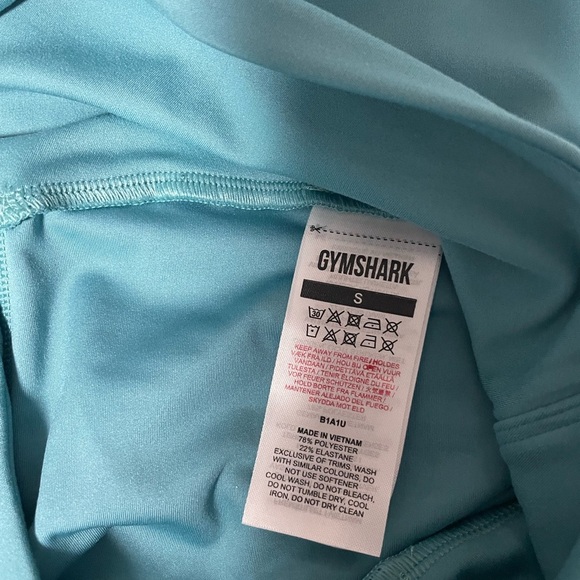 NWOT Gymshark Training Cropped Capri Leggings in Teal. Size Small - Picture 9 of 11